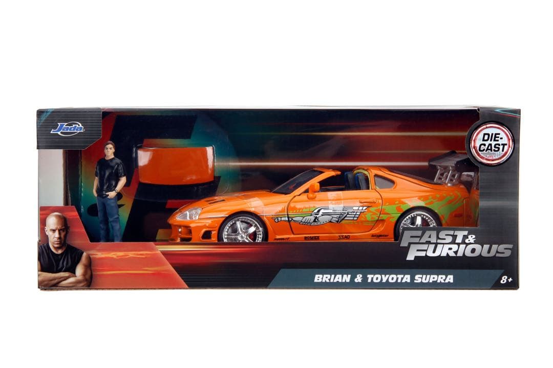 jada toysワイルドスピード スープラ/チャージャーフィギュア付きセット