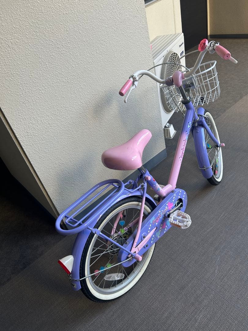 ✴︎名古屋市引き取り✴︎幼児用自転車 紫とピンク