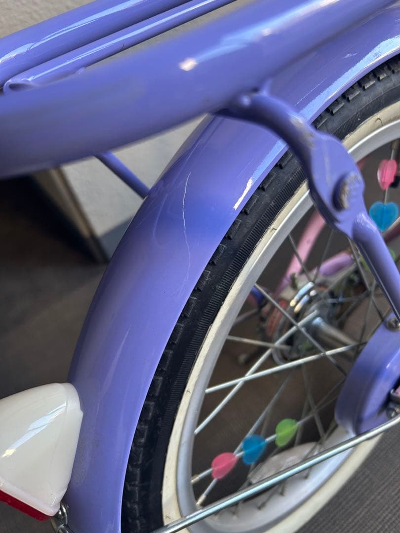 ✴︎名古屋市引き取り✴︎幼児用自転車 紫とピンク