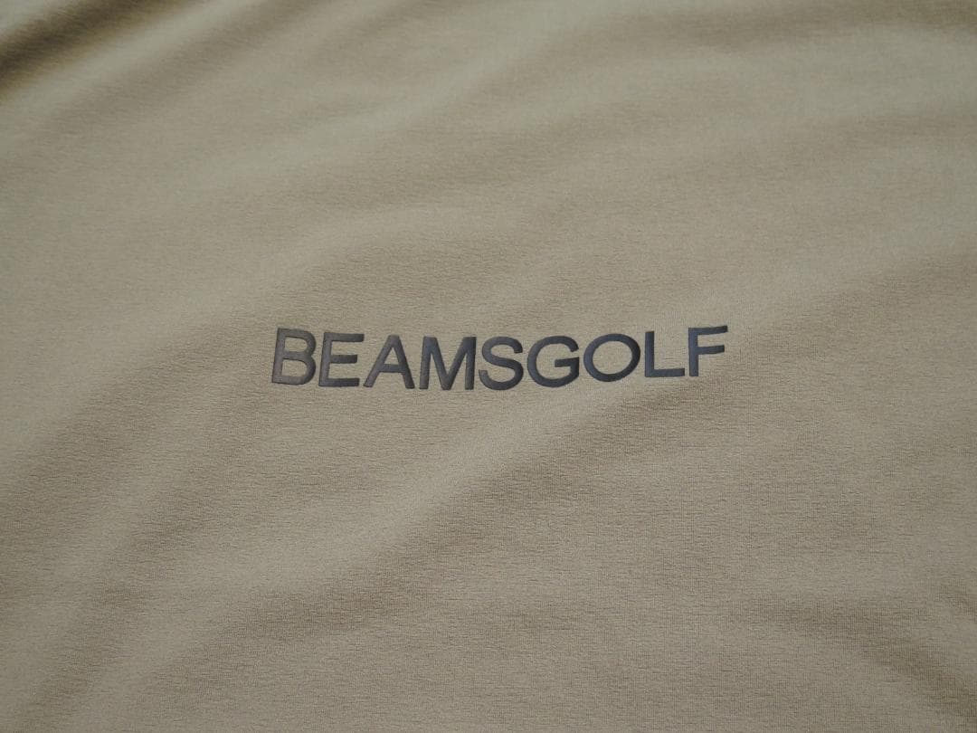 BEAMS GOLF ビームスゴルフラグラン切り替えモックネックシャツOLIVE