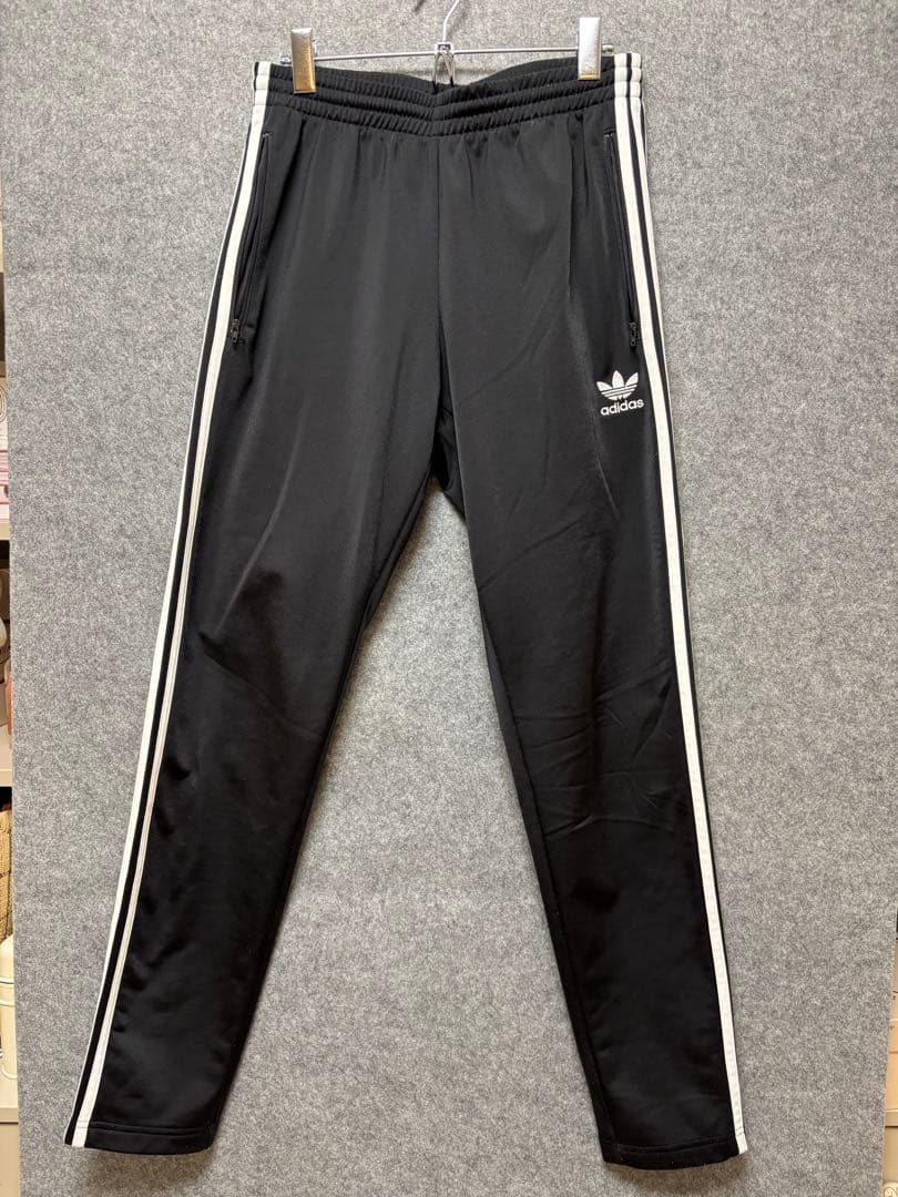 【ハル】adidas ジャージ上下セット 3本ライン　ブラック　XOサイズ