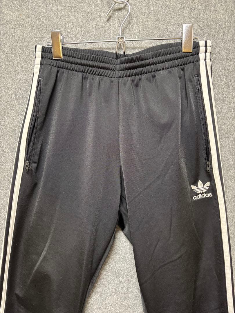 【ハル】adidas ジャージ上下セット 3本ライン　ブラック　XOサイズ