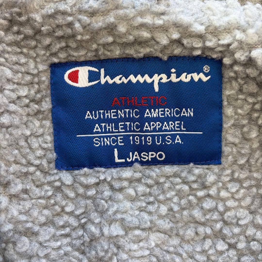 Champion ブラック ベンチコート フード付き　クリーニング済み