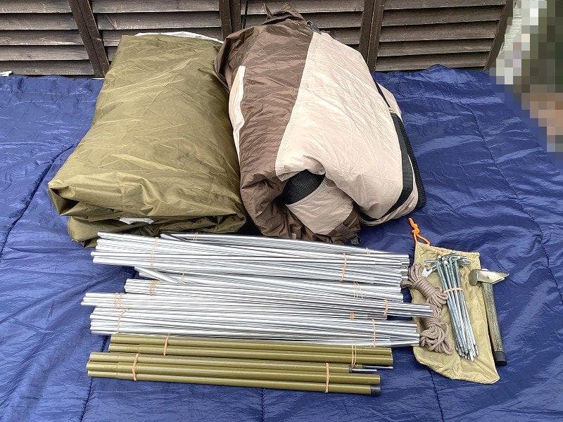 ロゴス TradcanvasPANELドゥーブルXL 3ルーム マット シート付