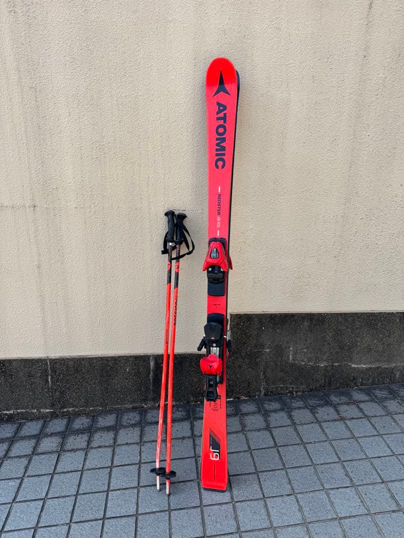 ATOMIC REDSTER J9 RS スキー板 140cm (ストック付)