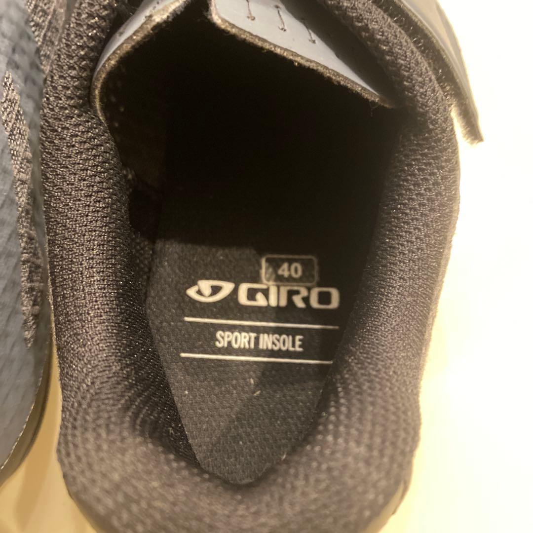 Giro シューズ 40 ダークブルー ベルクロ