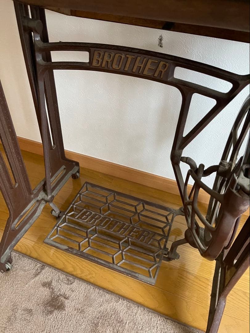 昭和レトロ BROTHER 足踏みミシン 当時物付属品
