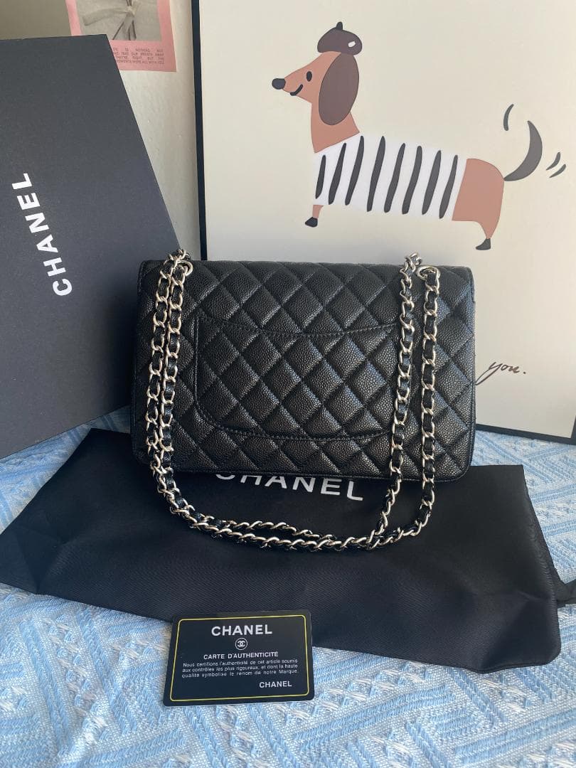 美品✨ 希少 cHaNeL✨ レザー ショルダーバッグ ✨ブラック