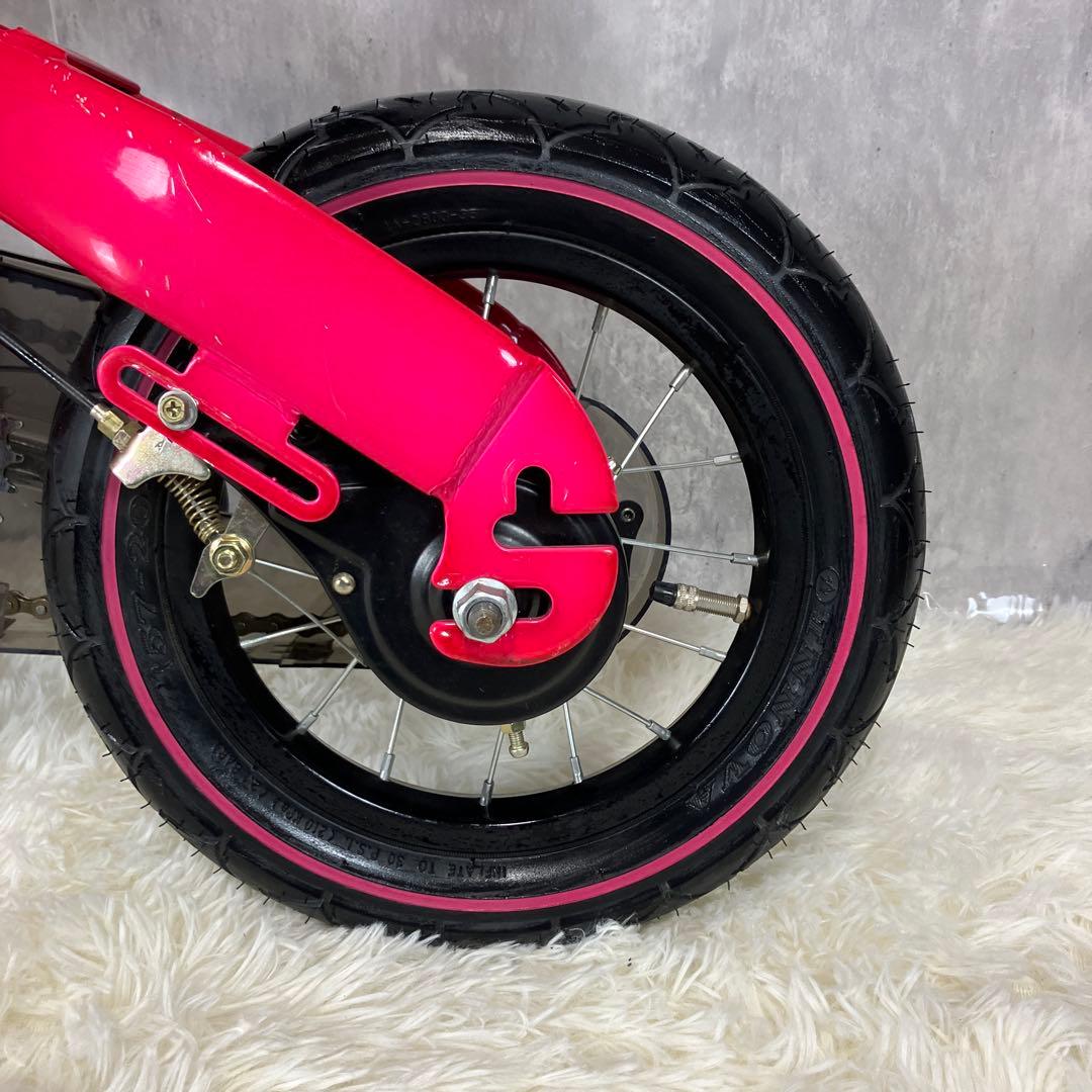 【極美品】へんしんバイク　ピンク　12インチ