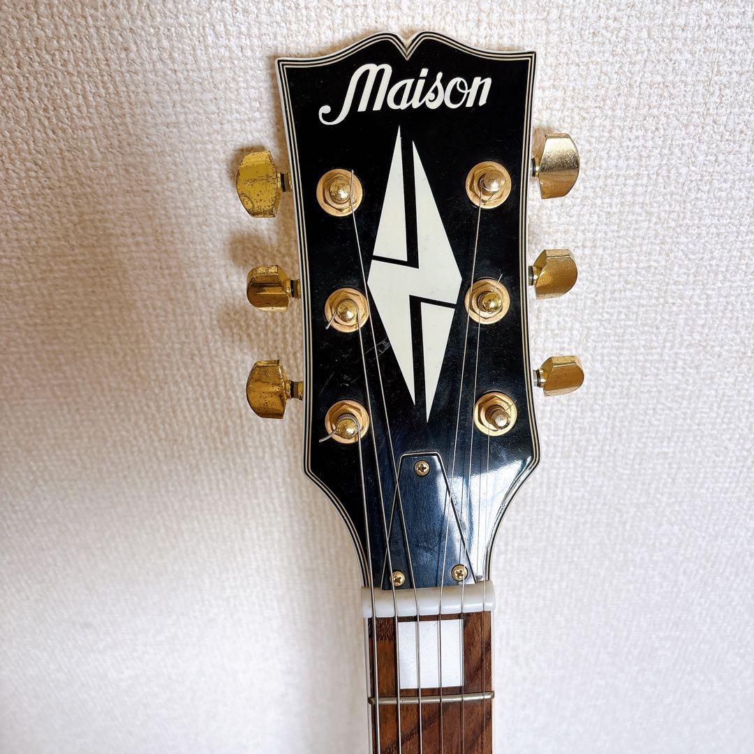 Maison エレキギター レスポールタイプ アイボリー ゴールドパーツ
