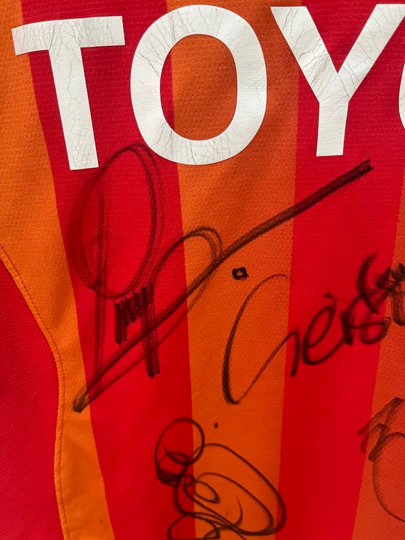 サッカー　ストイコビッチ直筆サイン入り 名古屋グランパス　ユニフォーム　ウェア