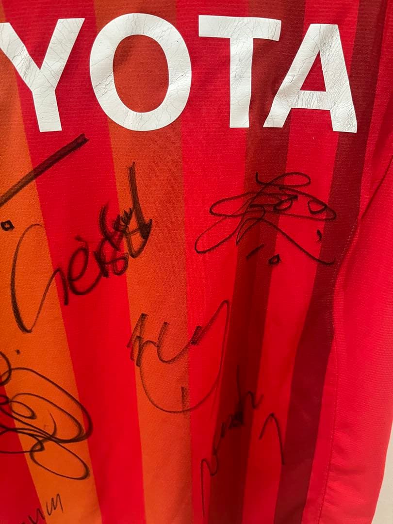 サッカー　ストイコビッチ直筆サイン入り 名古屋グランパス　ユニフォーム　ウェア