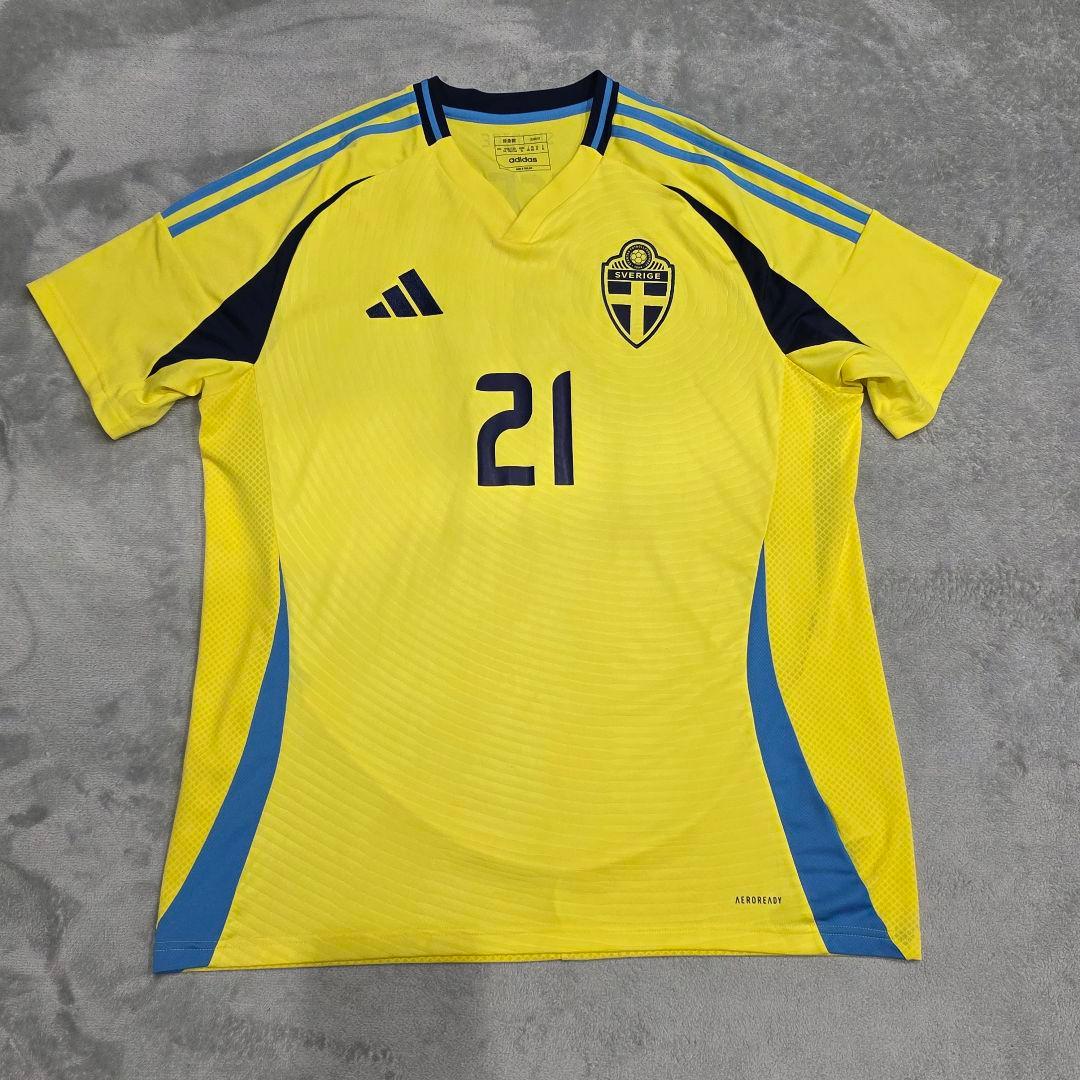 スウェーデン代表　クルゼフスキ　ユニフォーム　4XL　adidas　アディダス