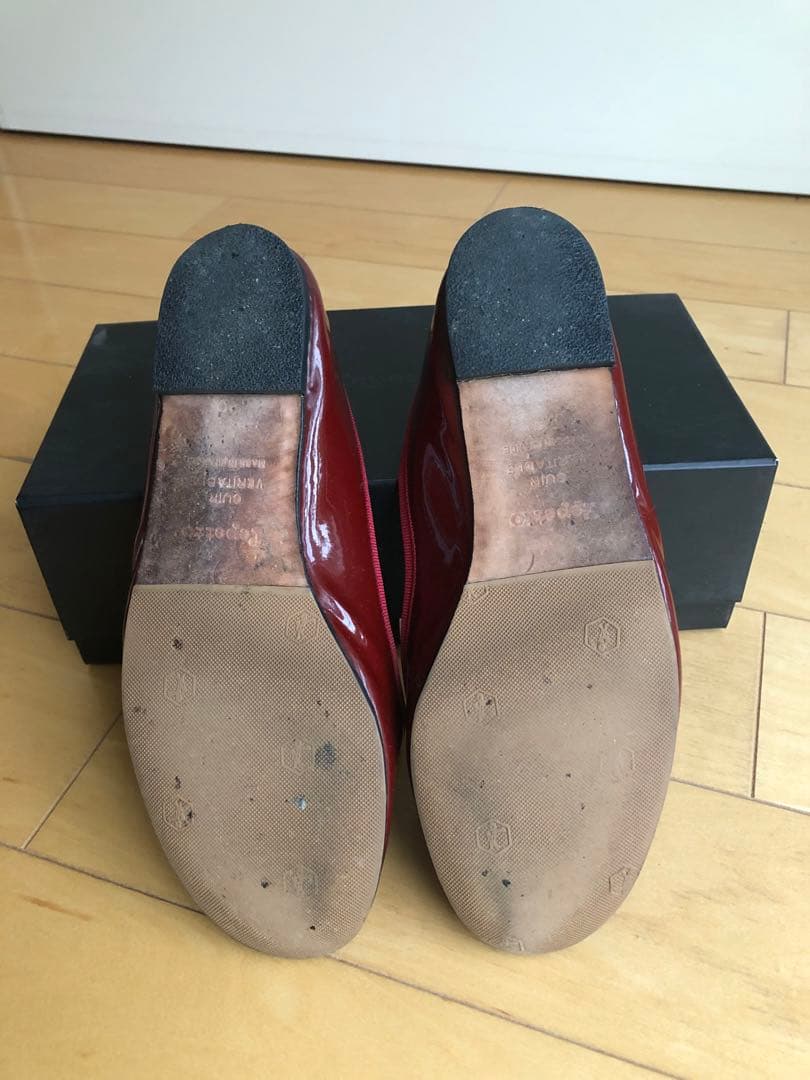 Repetto 赤 バレエシューズ 箱、保存袋付き