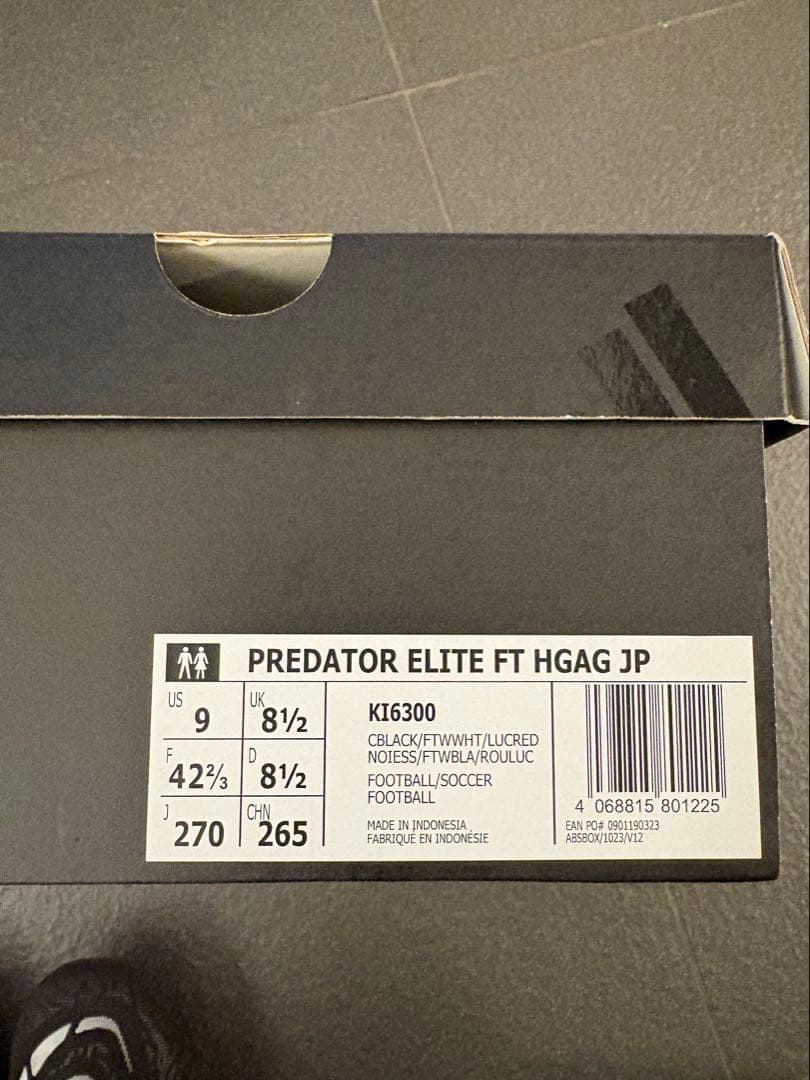 27cm adidas Predator elite HGAG JP 1回使用