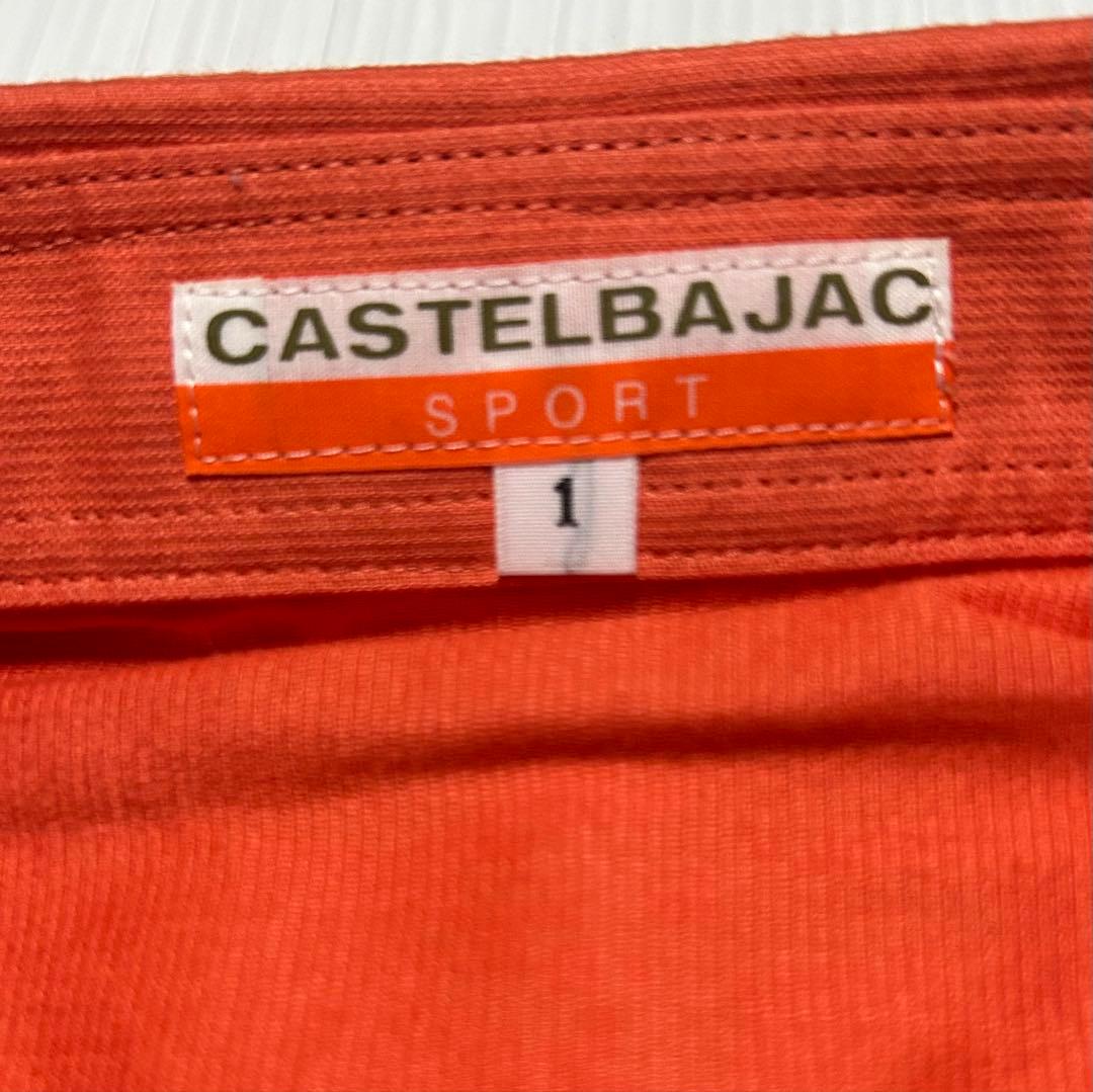 新品CASTELBAJAC SPORT 半袖ボタンダウンシャツ　オレンジサイズ1