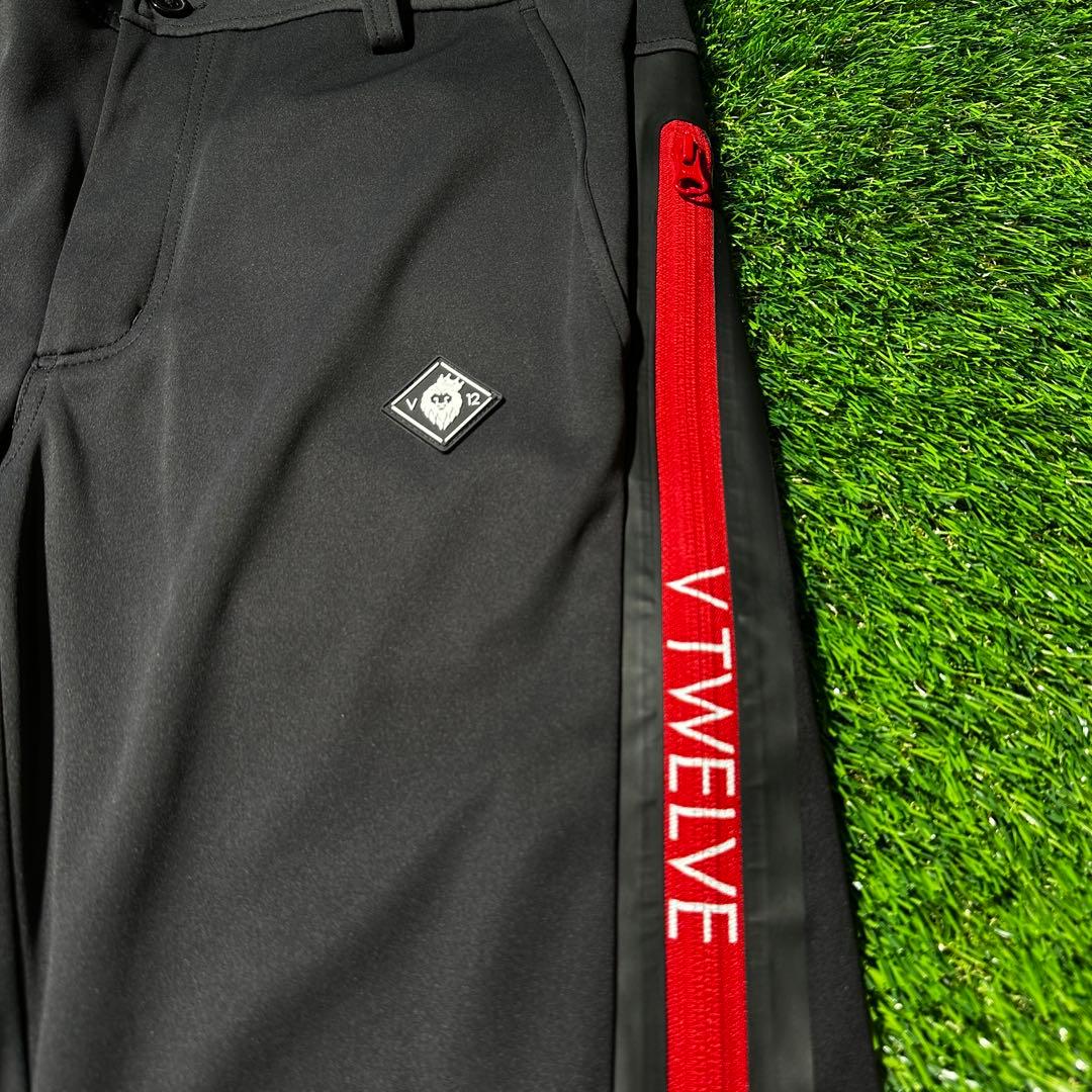 【Mサイズ】新品タグ付き V12 TECH PANTS 黒 ゴルフパンツ