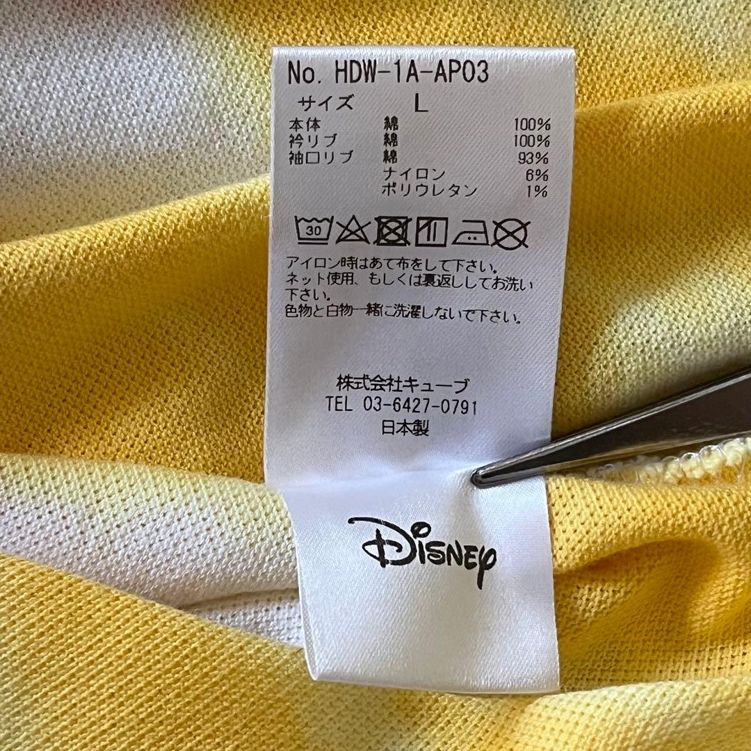 HORN GARMENT ゴルフ ミッキー刺繍 ポロシャツ タイダイ柄 L