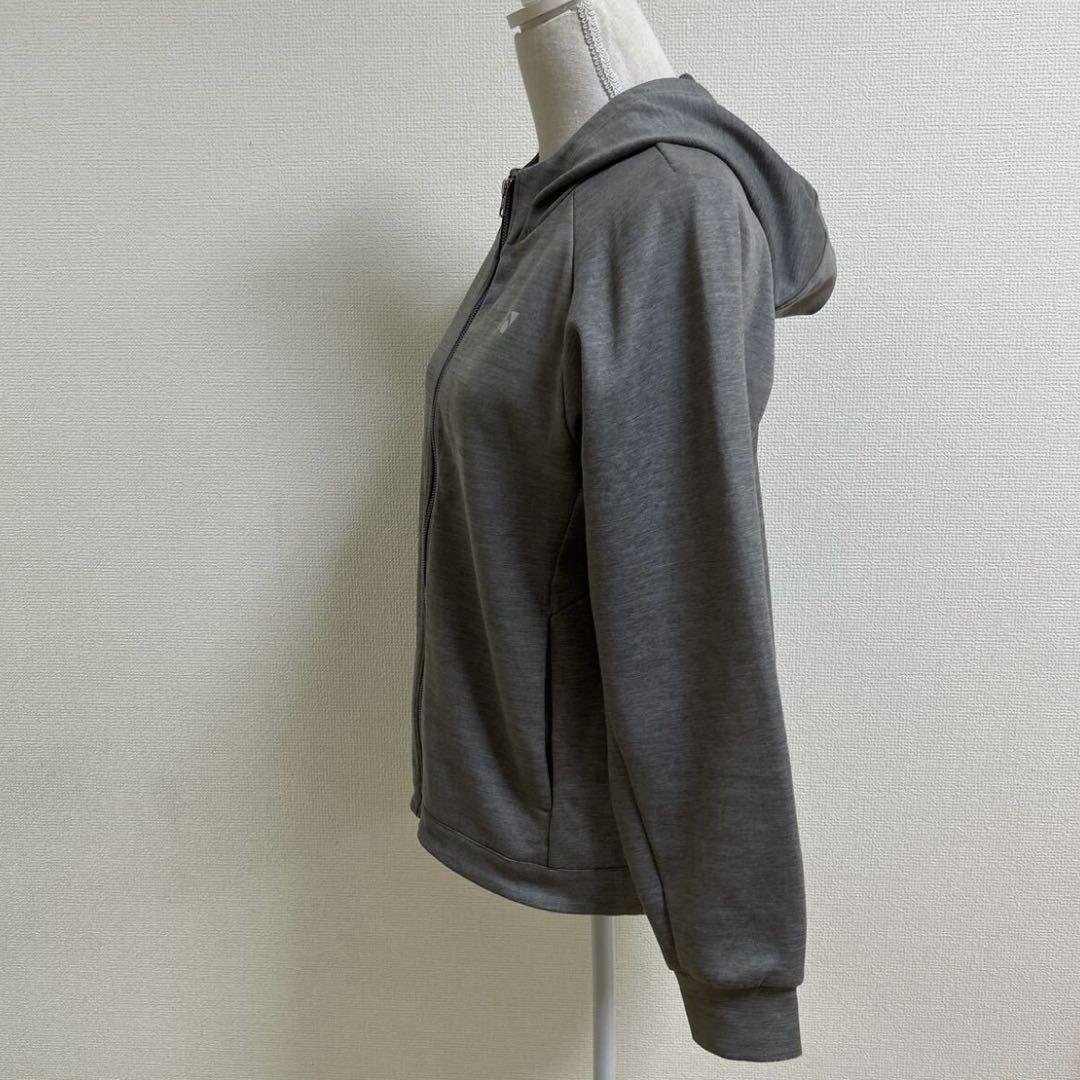 美品　ヨネックス ジップアップパーカー ウォームアップ　Oサイズ　グレー