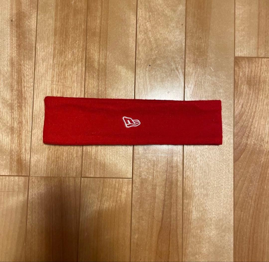 Supreme ヘッドバンド レッド NEW ERA