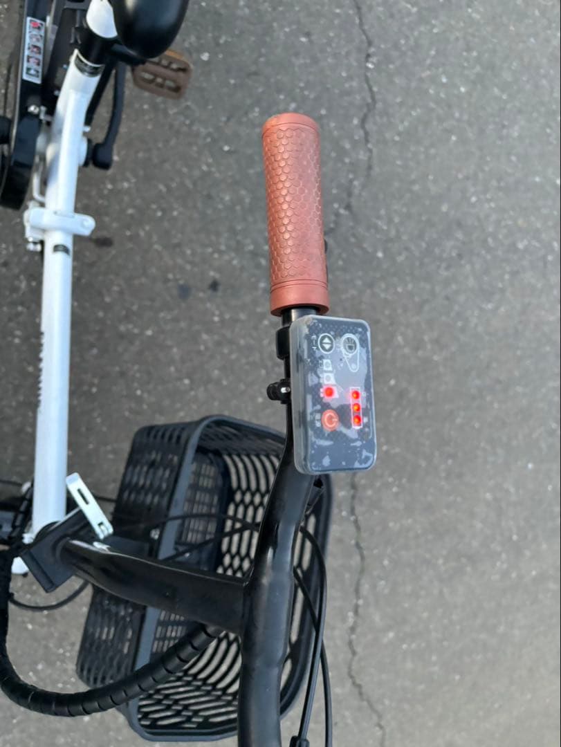 サイモトGRAPHIS 折りたたみ電動アシスト自転車 ホワイト