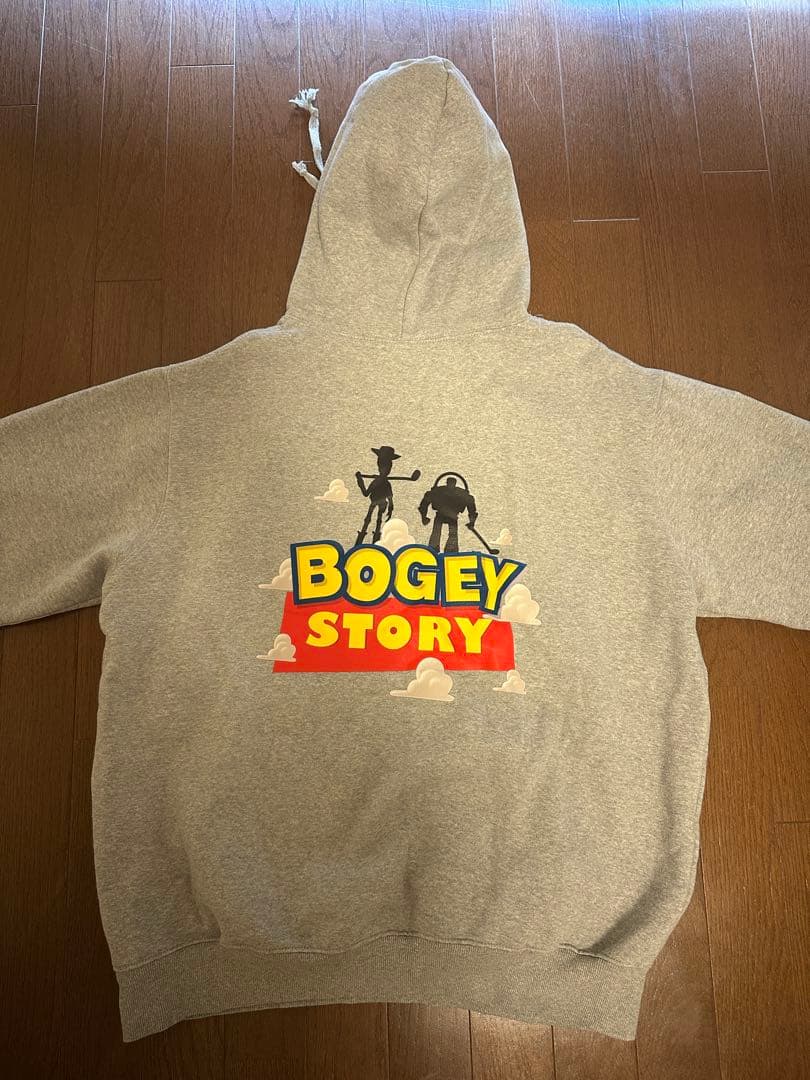 韓国発！off green Bogey story フーディー XL グレー
