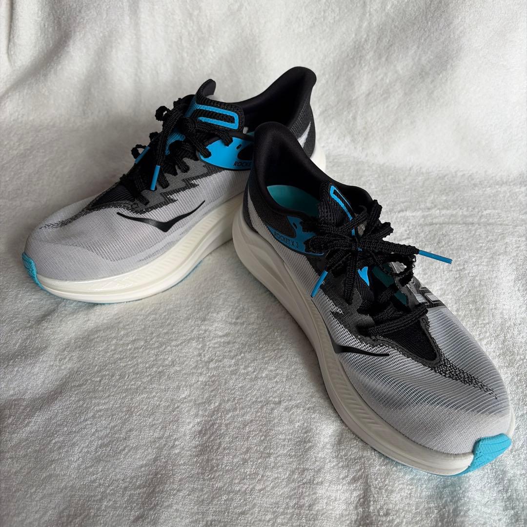 【自己ベスト達成✨】HOKA Rocket X 3 26.5cm カーボン