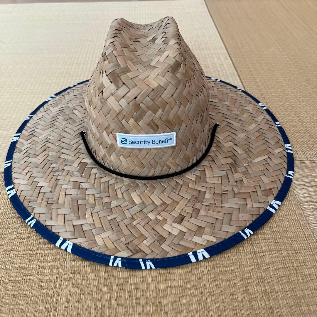 LAロゴ ストローハット フリーサイズ