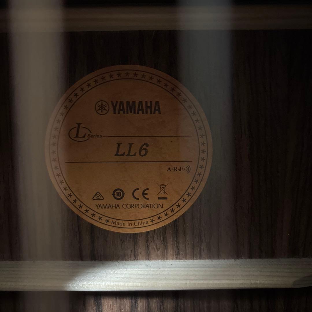 YAMAHA LL6 ARE サンバースト エレアコ 純正ケース付