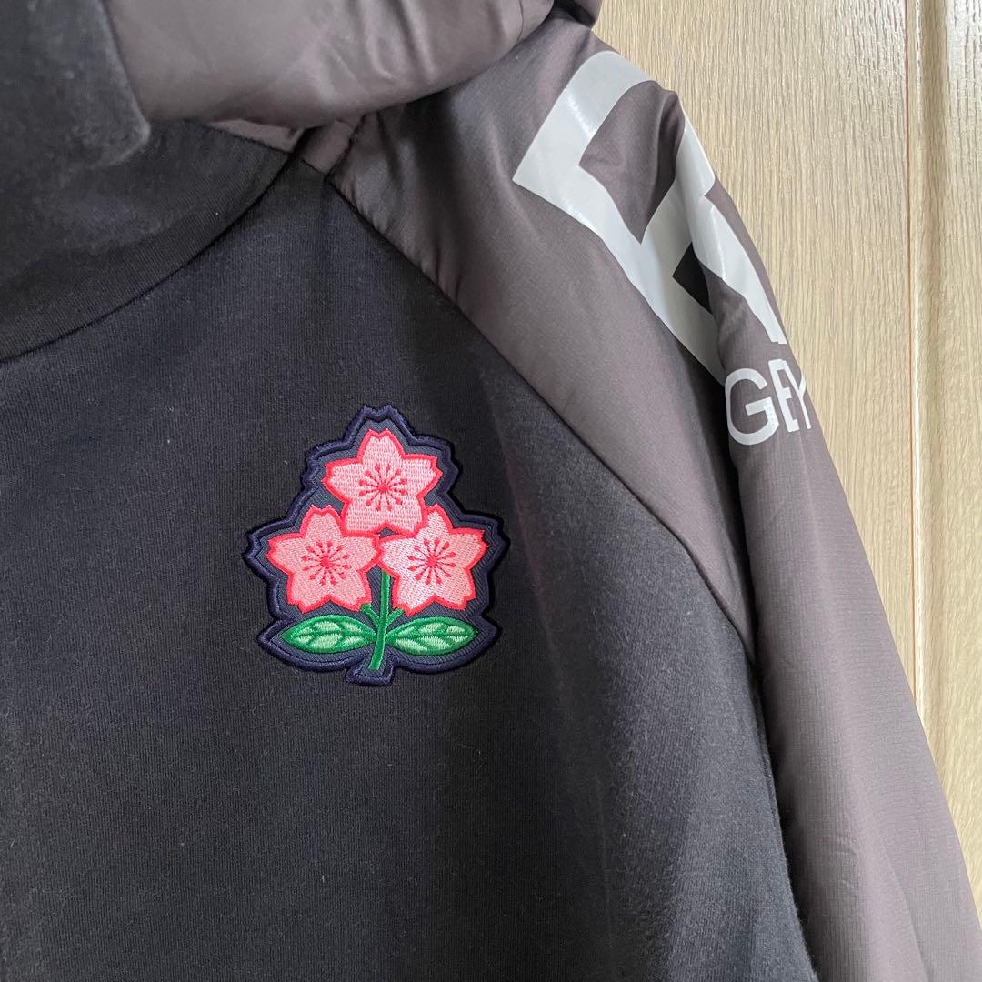 ラグビー日本代表 パフォーマンスフーディー 桜エンブレム刺繍パッチ入り