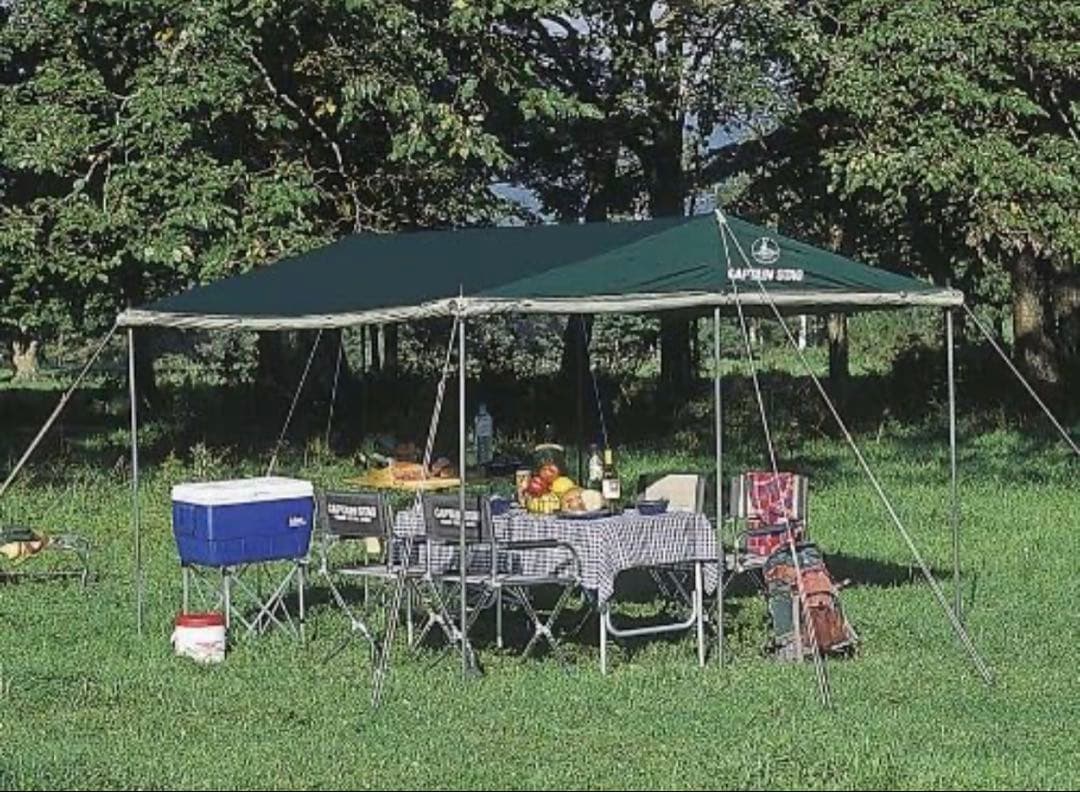 CAPTAIN STAG タープ メッシュ付き
