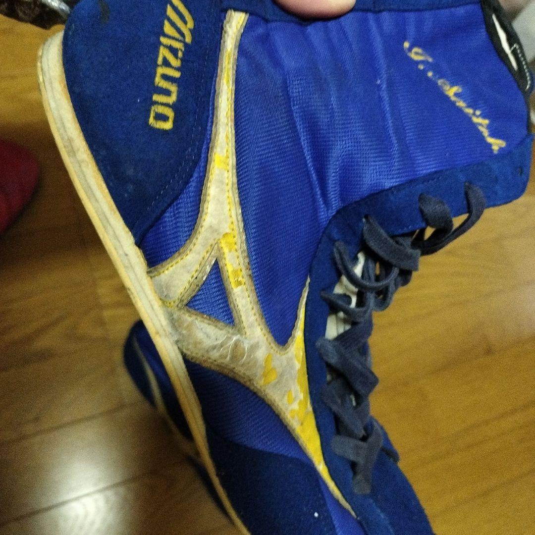 ガチンコ ファイトクラブ　2期生 斉藤一平のMizuno ボクシングシューズ 青