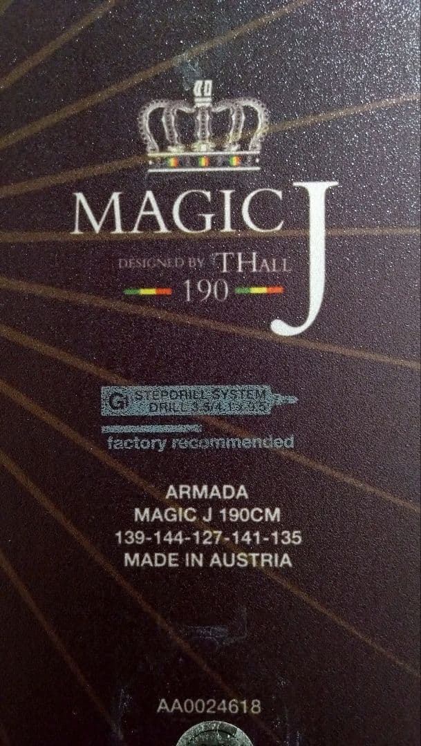 ARMADA「 MAGIC J 」190cm