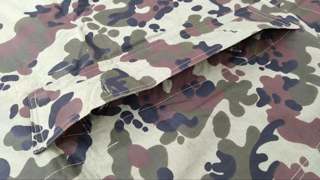 ルーマニア軍 テントシート アメーバカモ ポンチョテント 軍幕