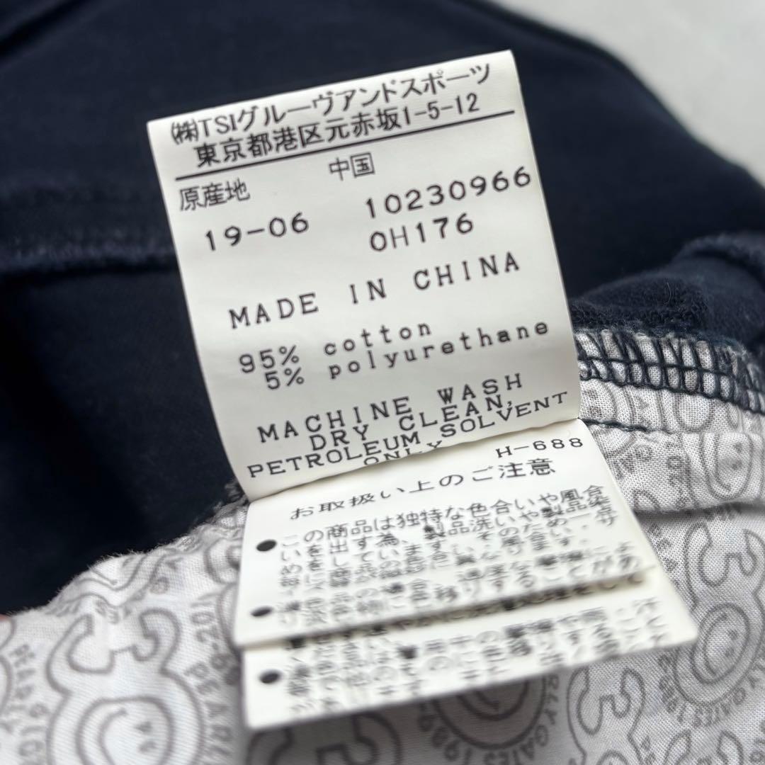 PEARLY GATES ストレッチロングパンツ ロゴ刺繍 チャーム 30周年