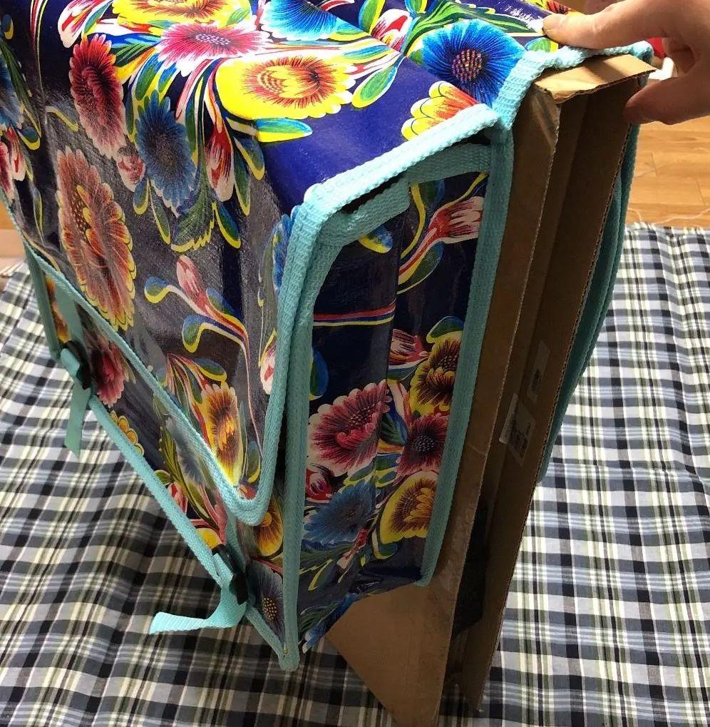 自転車リアバッグ　花柄サイクルバッグ