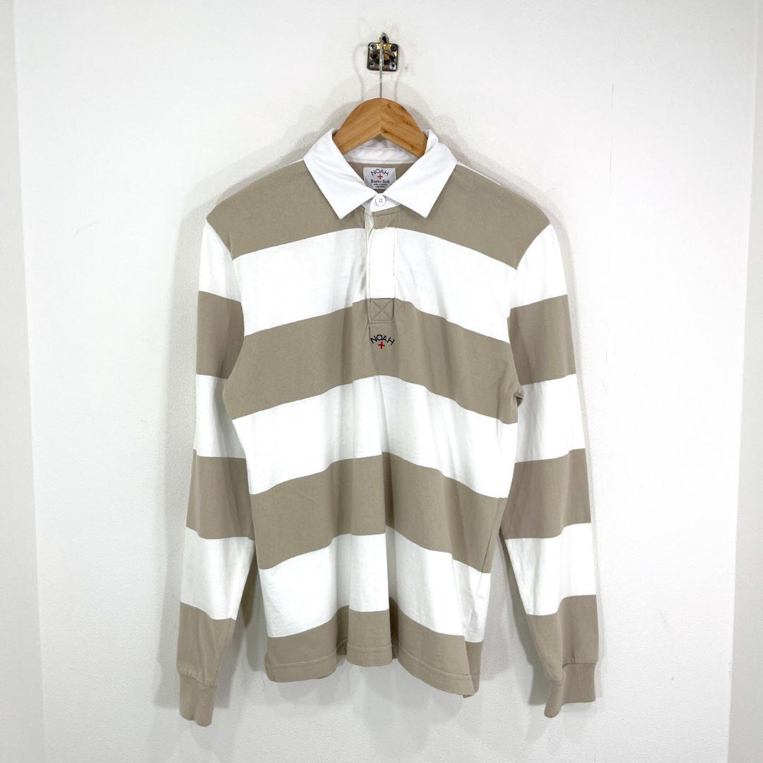 ウェア 19SS Noah Rainbow Logo L/S Rugby Shirt