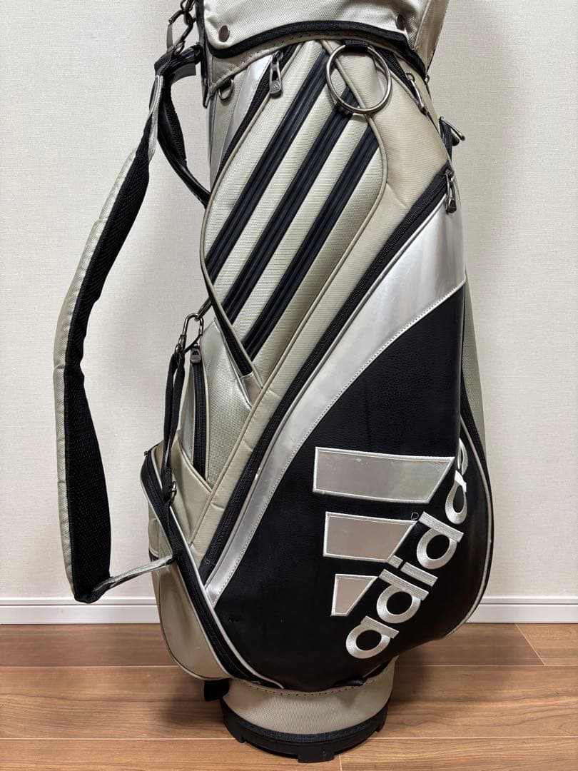 adidas キャディバッグ グレー ブラック