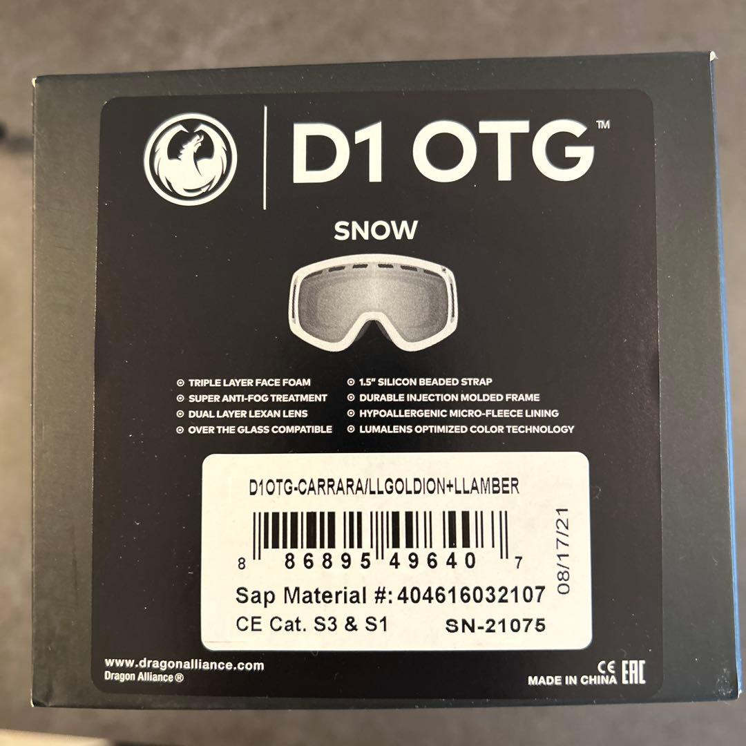 DRAGON ドラゴン　ゴーグル　D1 OTG LUMA LENS