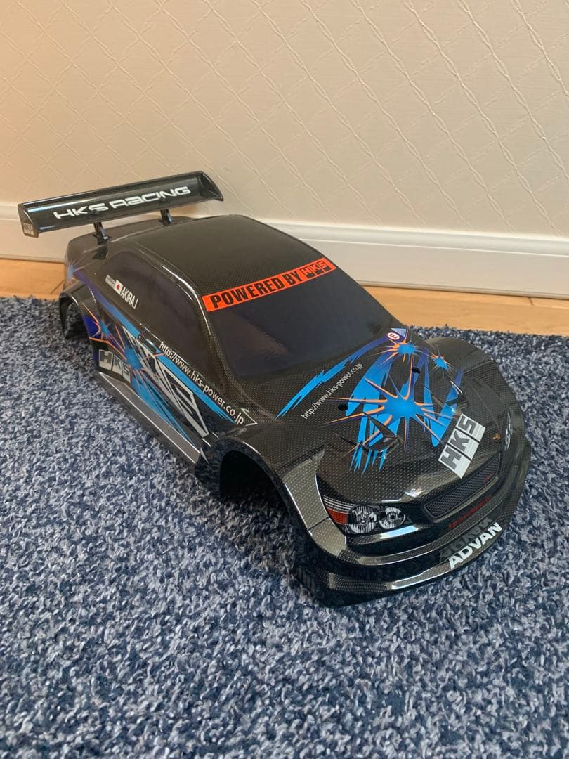 タミヤ　1/10ラジコン用ボディ　HKS　レーシング　アルテッツァ　カーボン柄