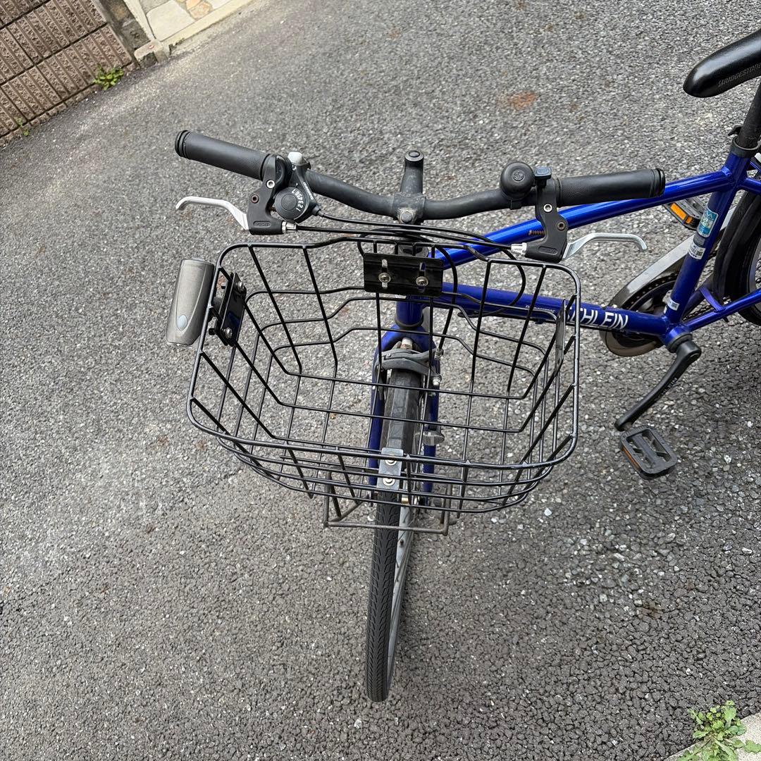 ジュニア向け自転車 前面バスケット付き