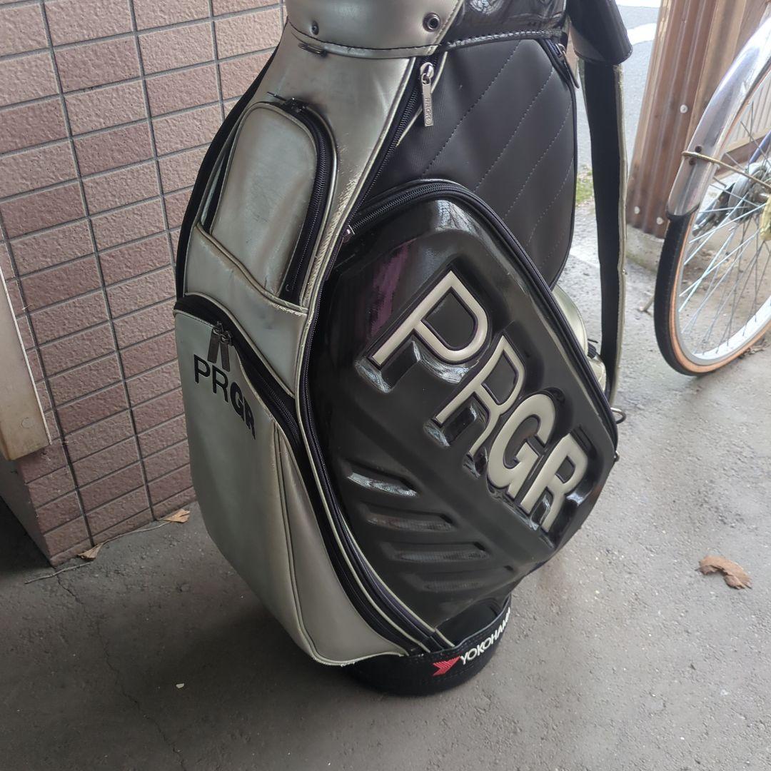 PRGR プロギア キャディーバッグ ブラック、シルバー