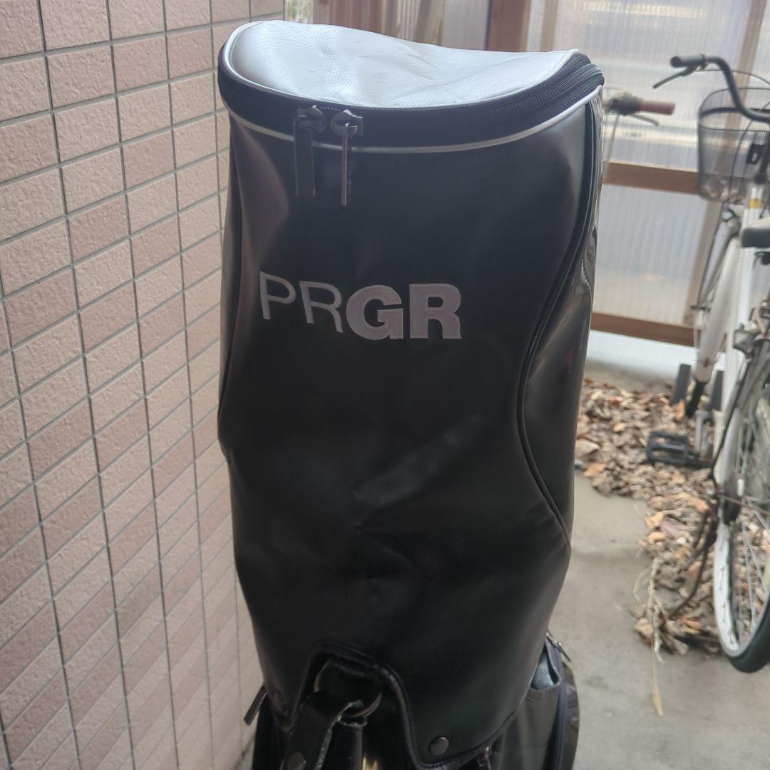 PRGR プロギア キャディーバッグ ブラック、シルバー