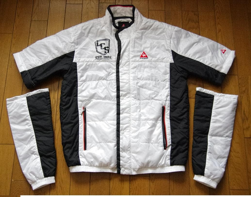 新品★ルコック ヒートナビ 中綿入2WAY 半袖 長袖 L 定価16,800円