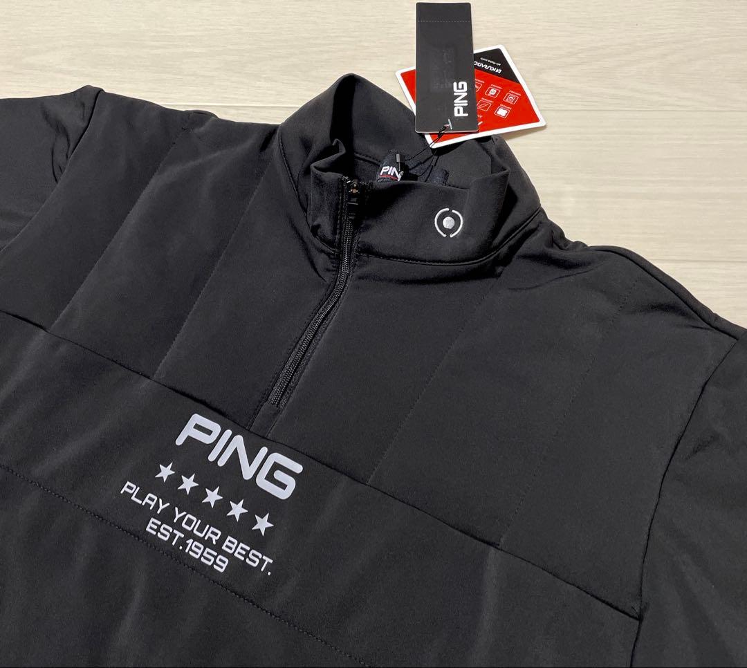 新品 PING ピン ゴルフ 秋 冬 24FWエアーフレイク ハイネック 中綿