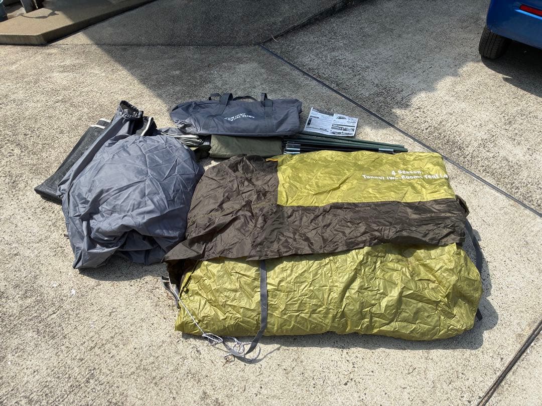 TENT FACTORY フォーシーズントンネル2ルームテントL