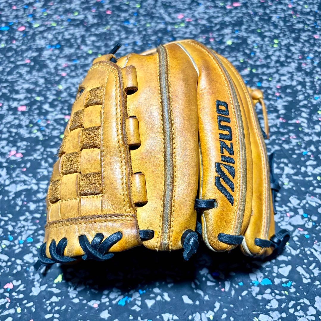 ミズノ 軟式用 内野手用グローブ プロフェッショナルグローバル バスケットウェブ