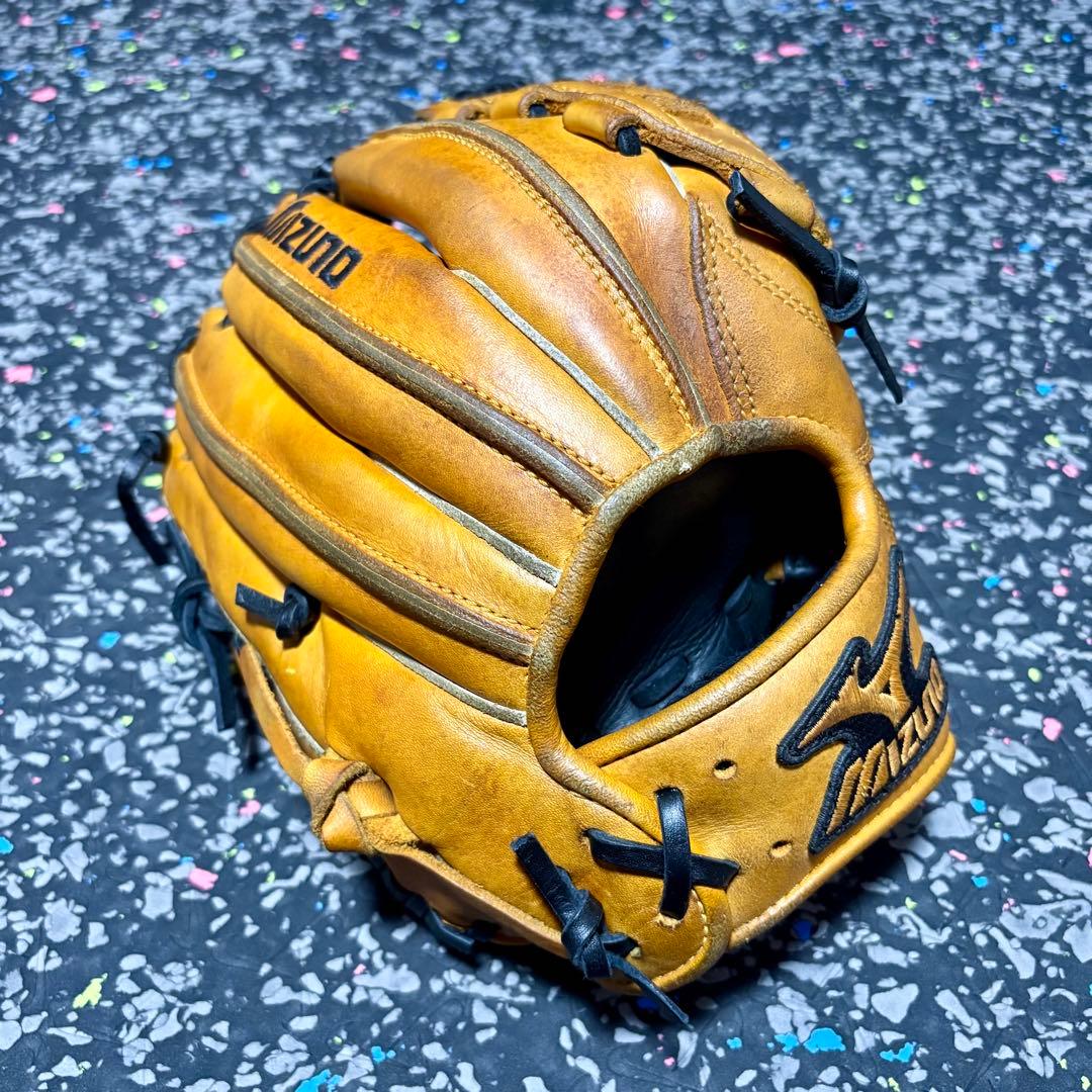 ミズノ 軟式用 内野手用グローブ プロフェッショナルグローバル バスケットウェブ