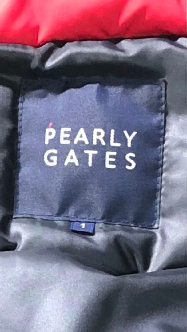 パーリーゲイツ　PEARLYGATES 美品　ダウンベスト　サイズ1(M)
