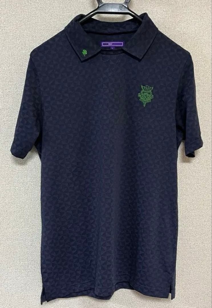 beams golfパープルレーベル　ポロシャツネイビー　超美品